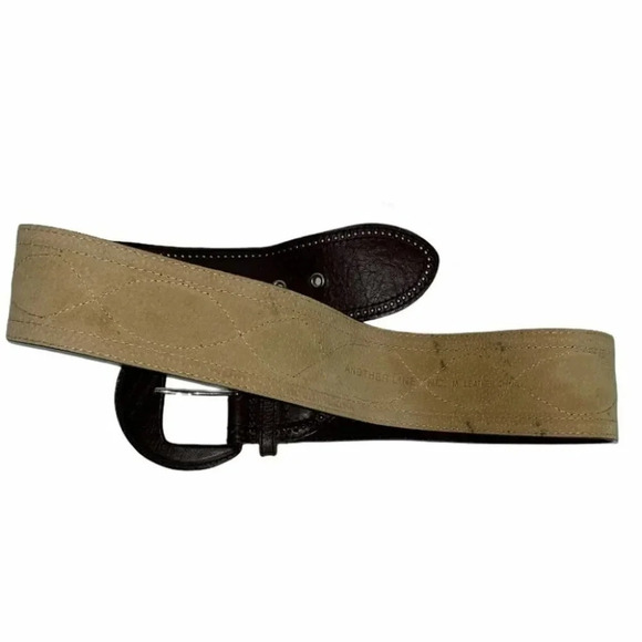 Another Line M brown leather 2.5” thick belt - Picture 7 of 9